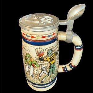 Vintage Avon 1983 Football Stein Collectible
